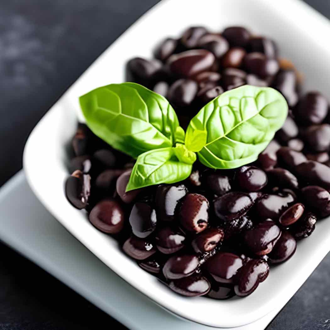 bowl of black beans