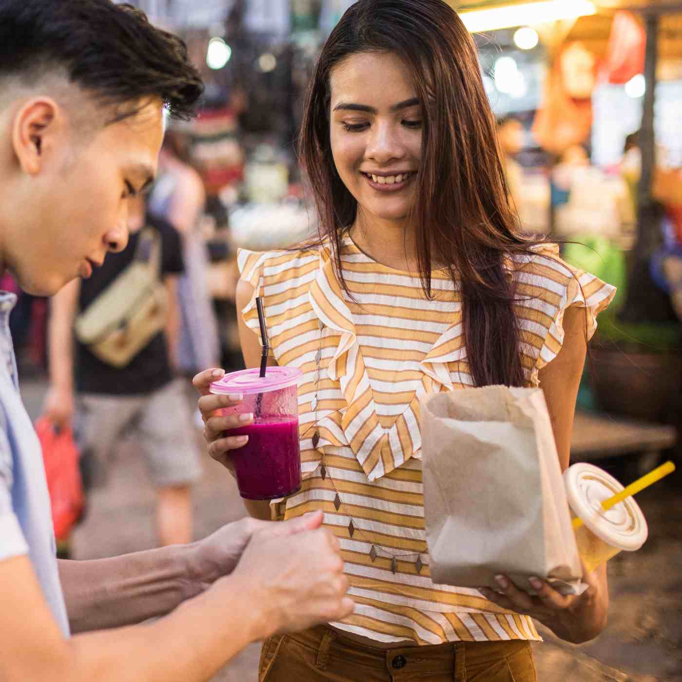 Couple Eating Food San Diego