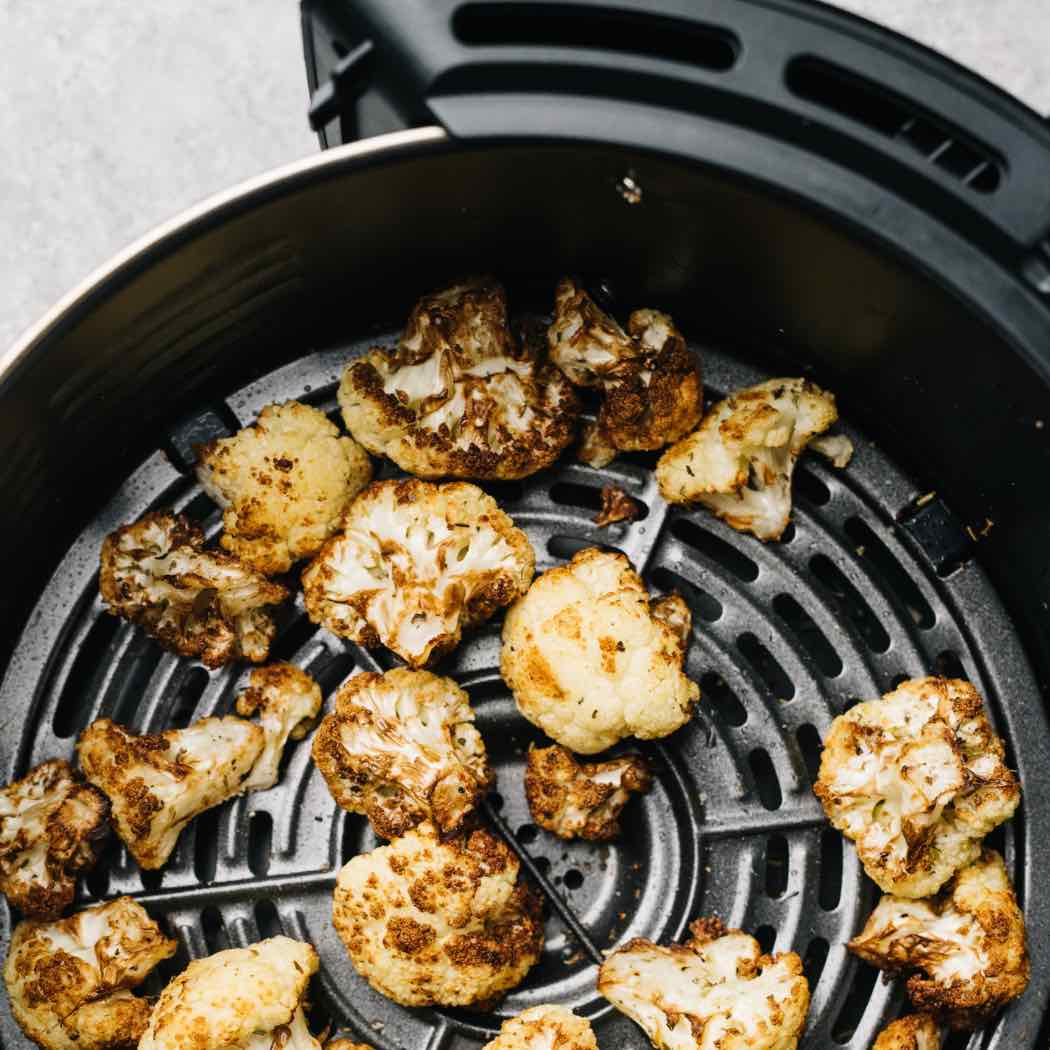 food in an air fryer