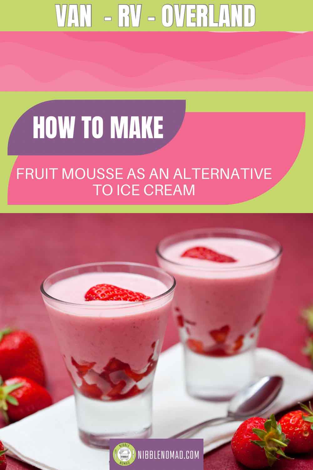 Fruit mousse pinterest card