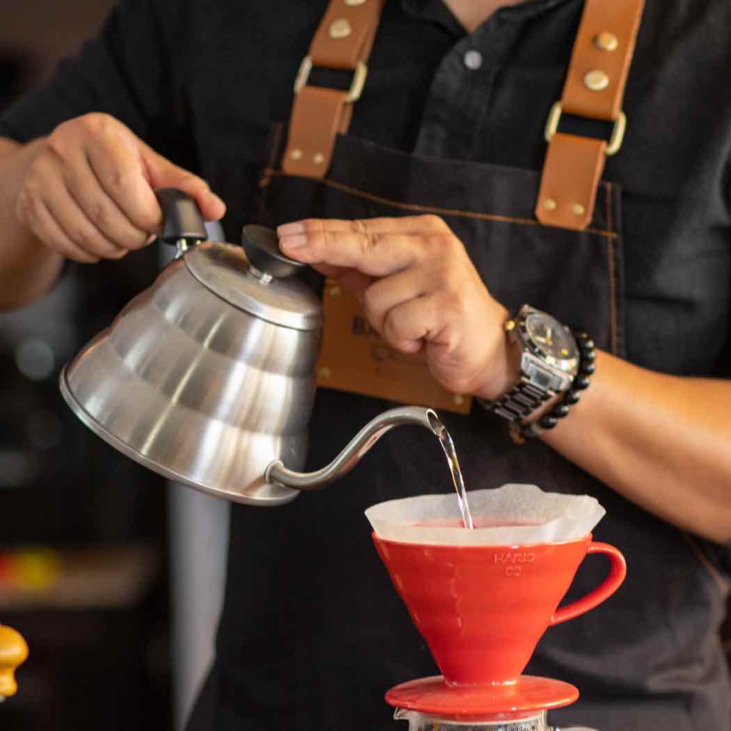 pour-over coffee