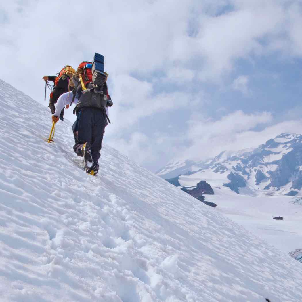 hiking Mt. Rainier