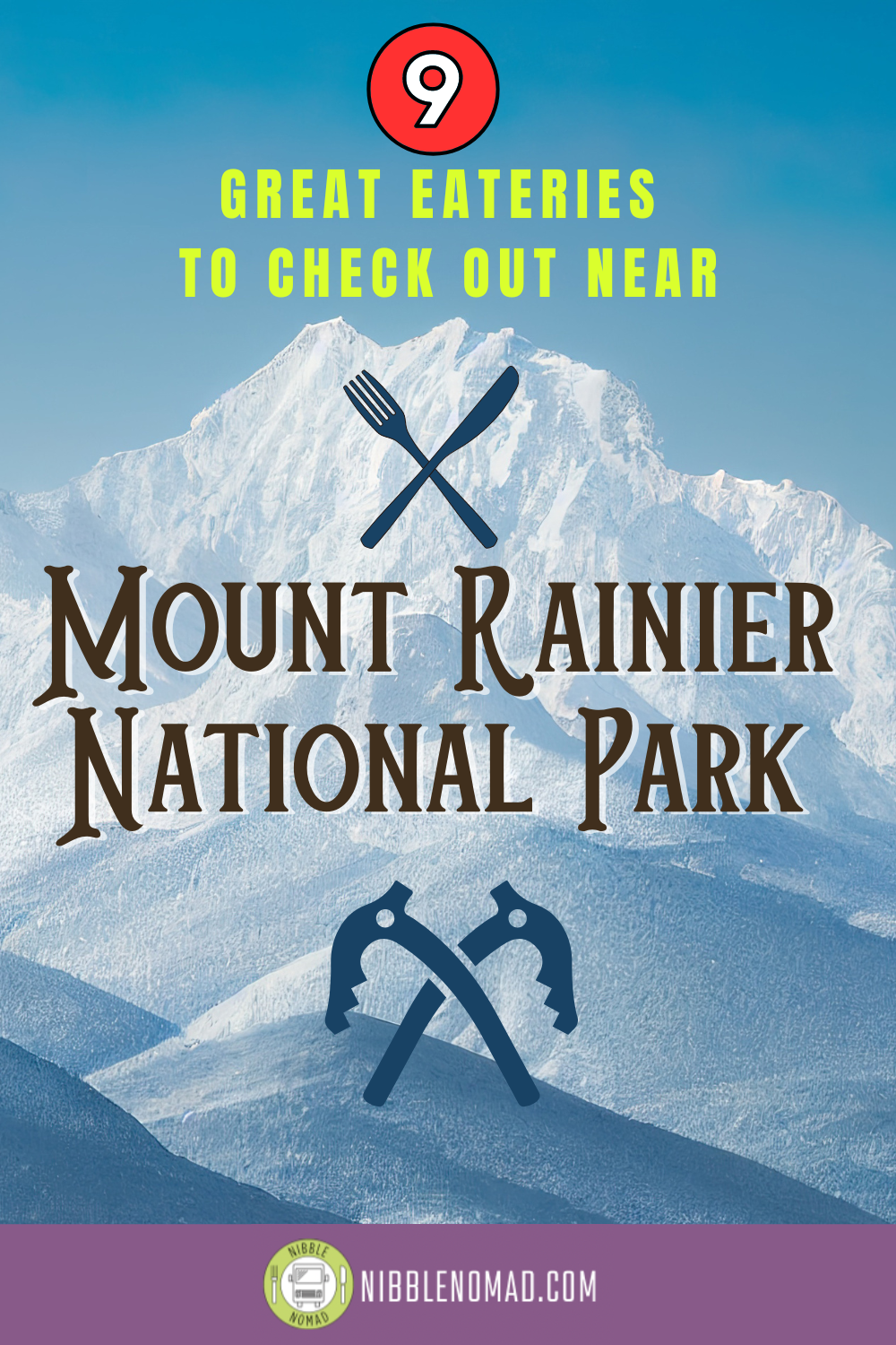 Pinterest card Mt. Rainier