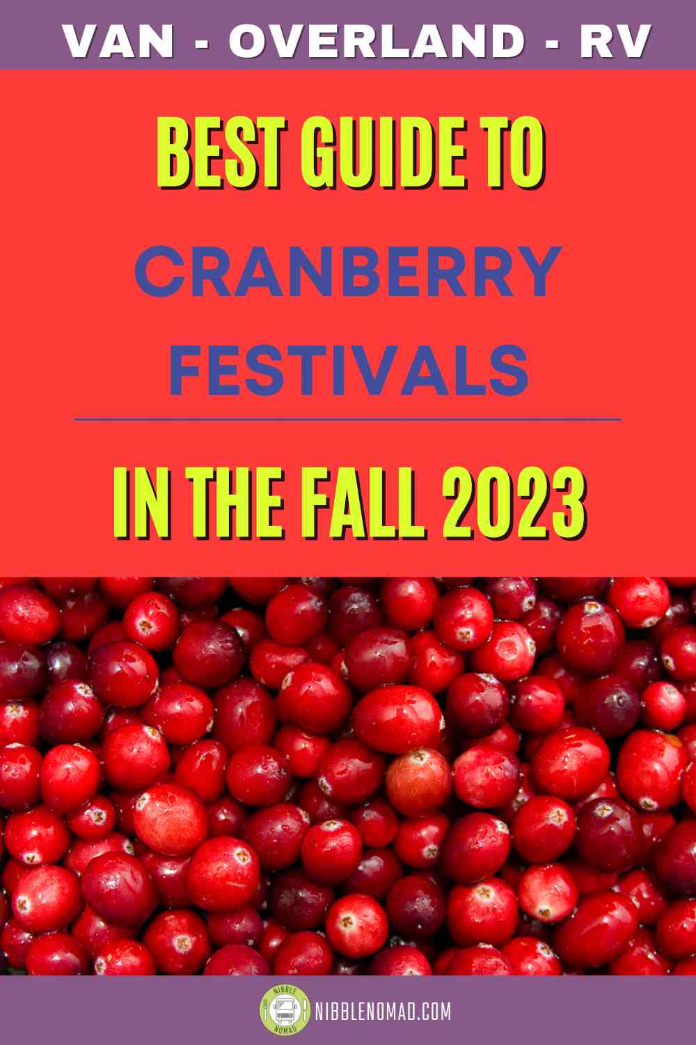 Pinterest card for cranberries