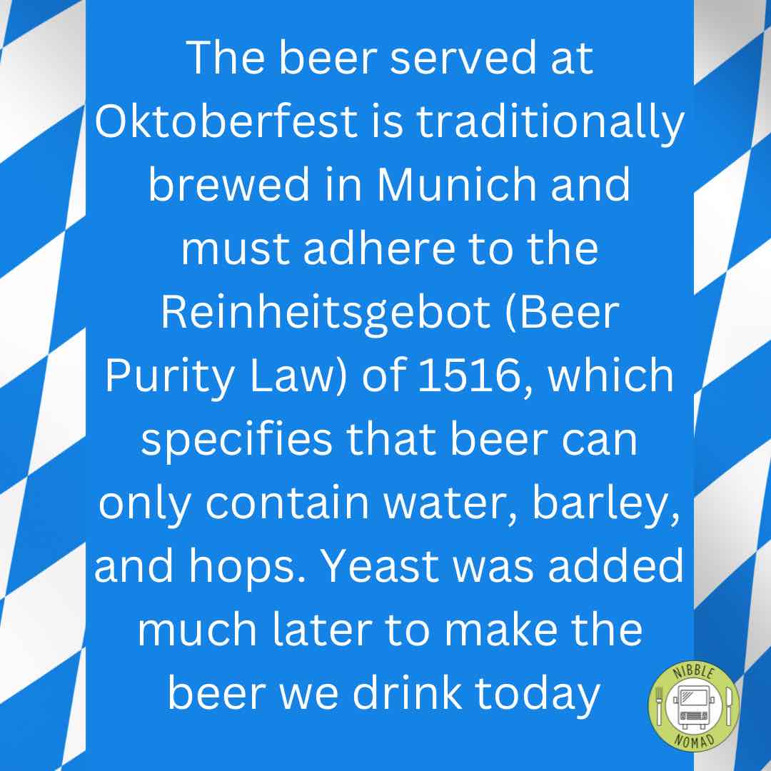 Oktoberfest beer law
