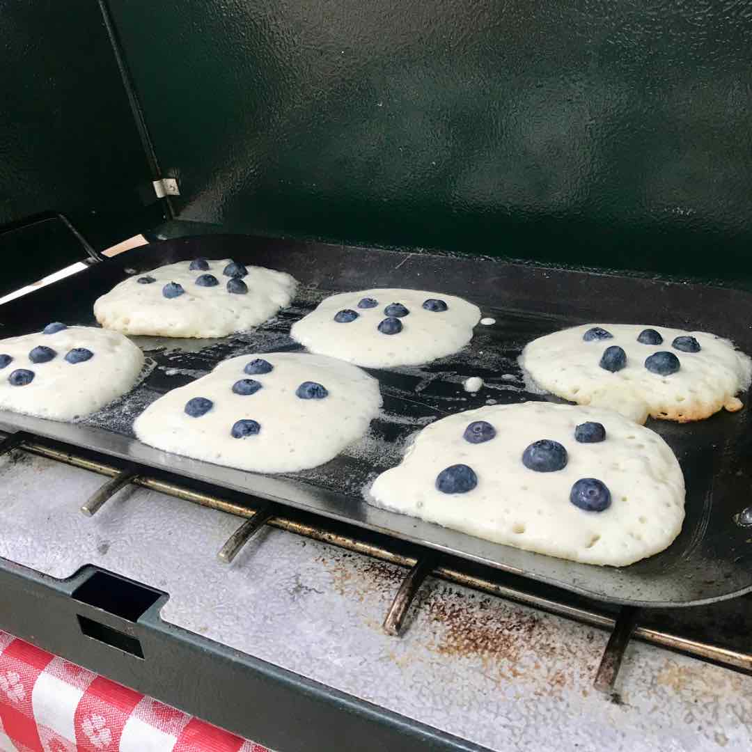 Blue berry pancakes
