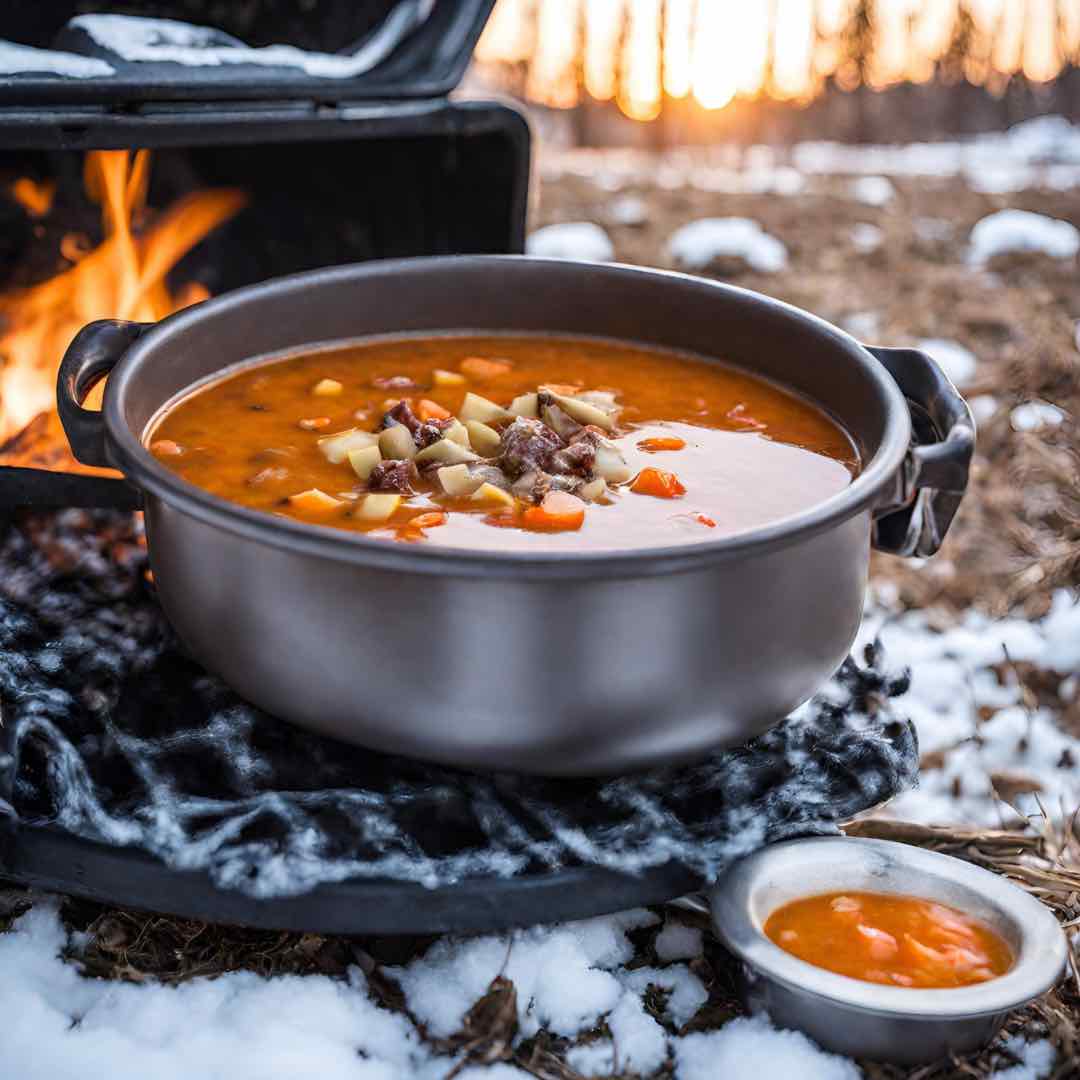 comfy stews and soups for cold weather camping