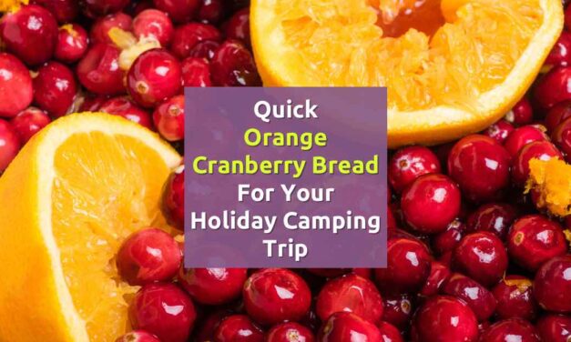 Quick Orange Cranberry Bread for Your Holiday Camping Trip